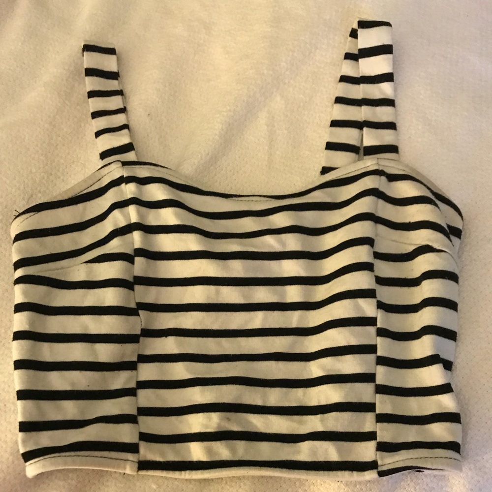Striped crop top